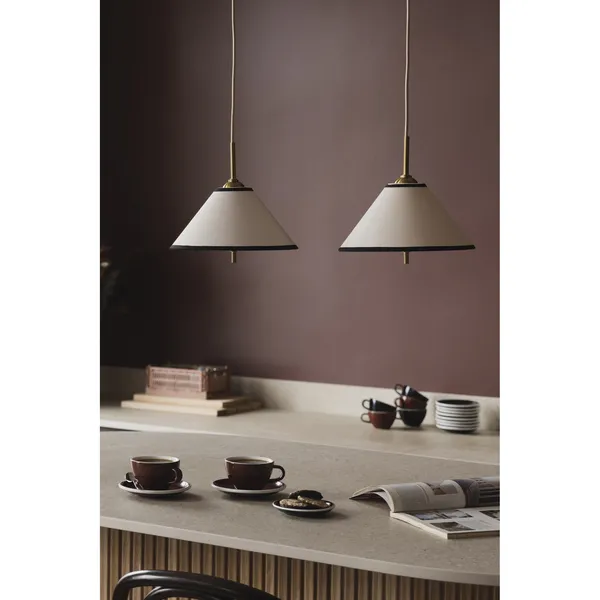 Iris 25 Pendant Cream/Black