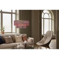 Hook 60 Pendel Pink/Børstet Messing