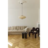 Mori Oval Pendant Ø52 Walnut/Off-white