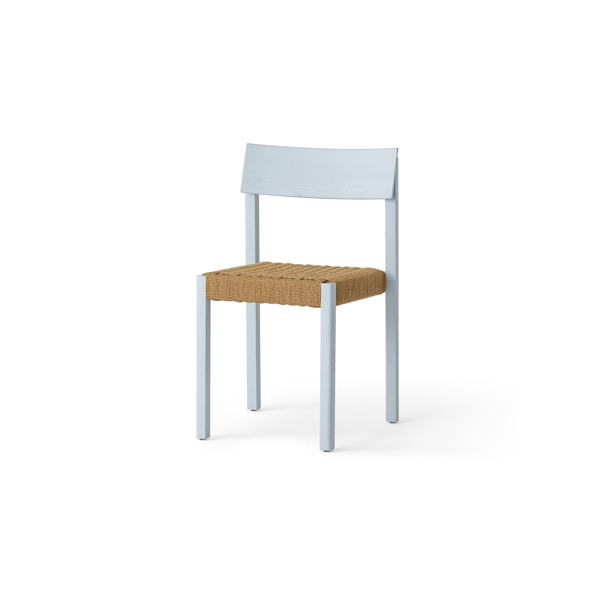 Mauro Chaise de Salle à Manger Chêne Linen Blue/Corde de Papier