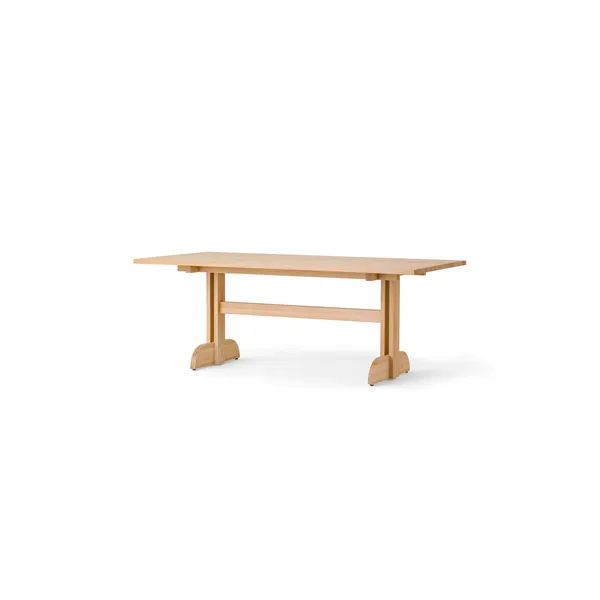 Puffin Dining Table 200x95 Solid Natural Oak