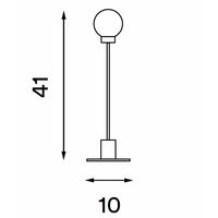 Snowball Silver Table Lamp