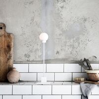 Snowball White Table Lamp