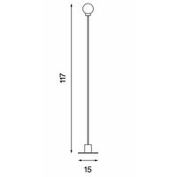 Snowball Silver Floor Lamp