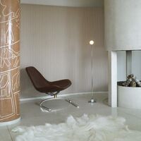 Snowball Silver Floor Lamp