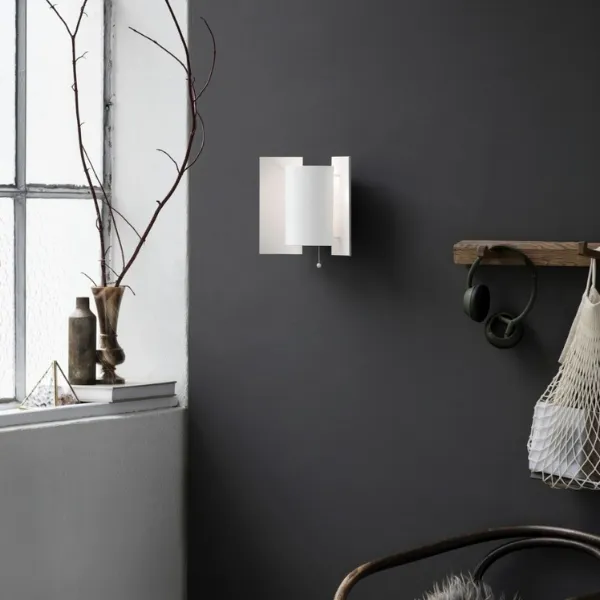 Vlinder Wandlamp Mat Wit