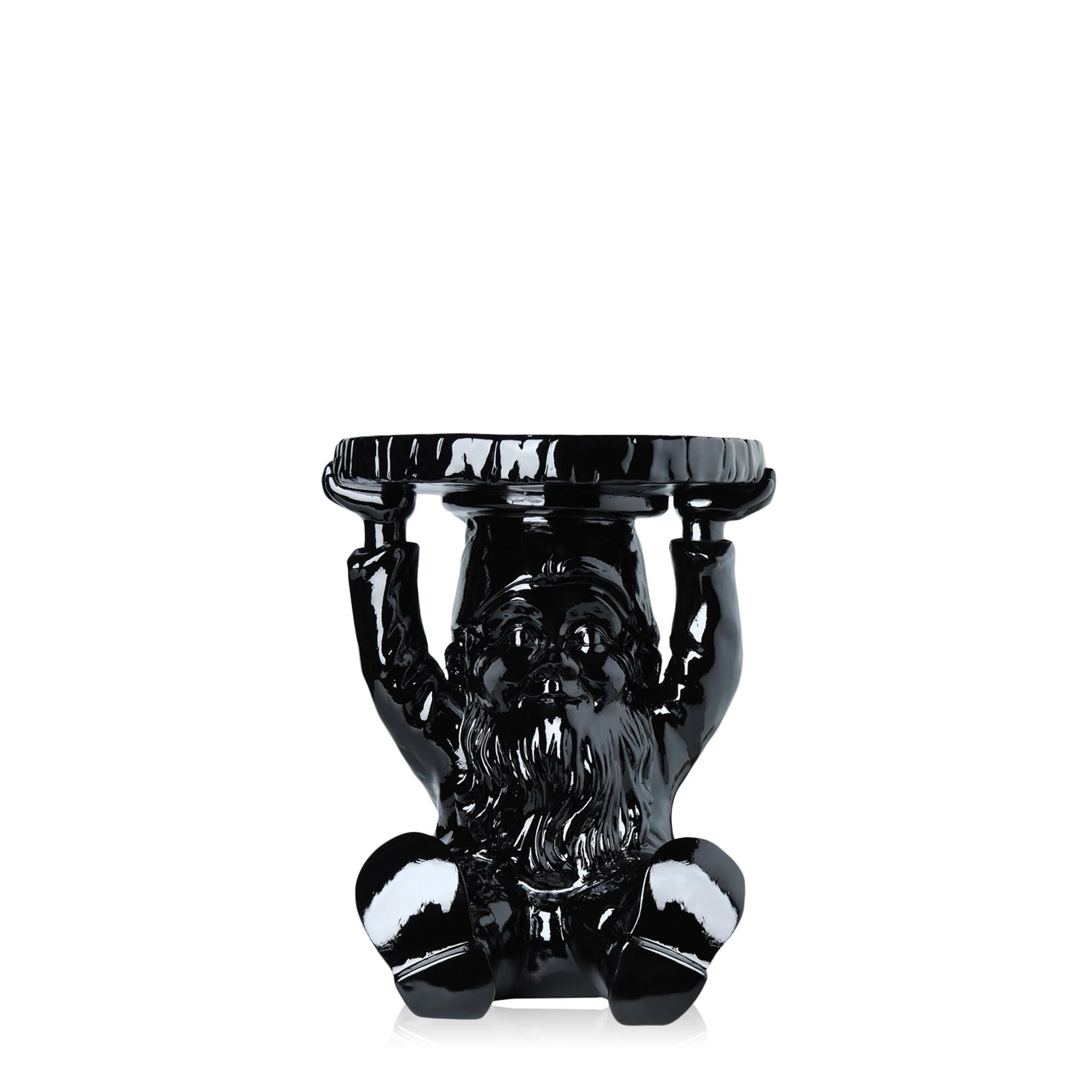 GNOMES ATTLIA Hocker, Glänzend Schwarz