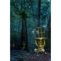 GNOMES ATTLIA Stool Glossy Black