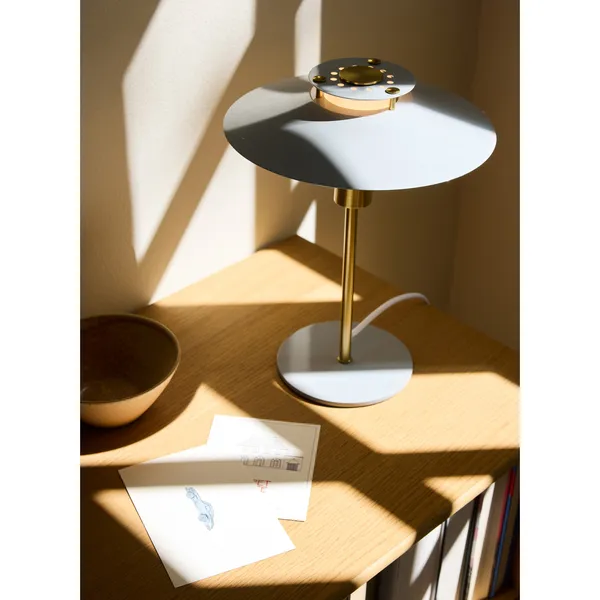 Rivoli bordlampe grå