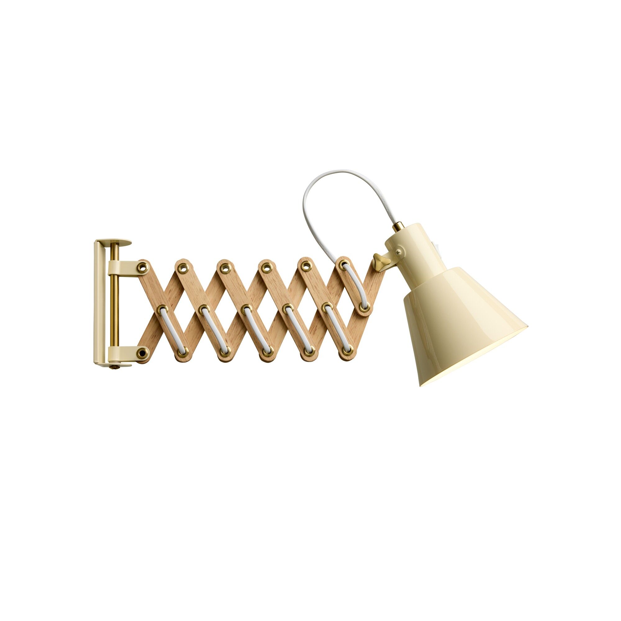 Vintage vegglampe Mini Cream