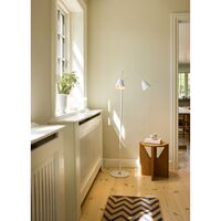 Hygge gulvlampe med 2 arme, hvid