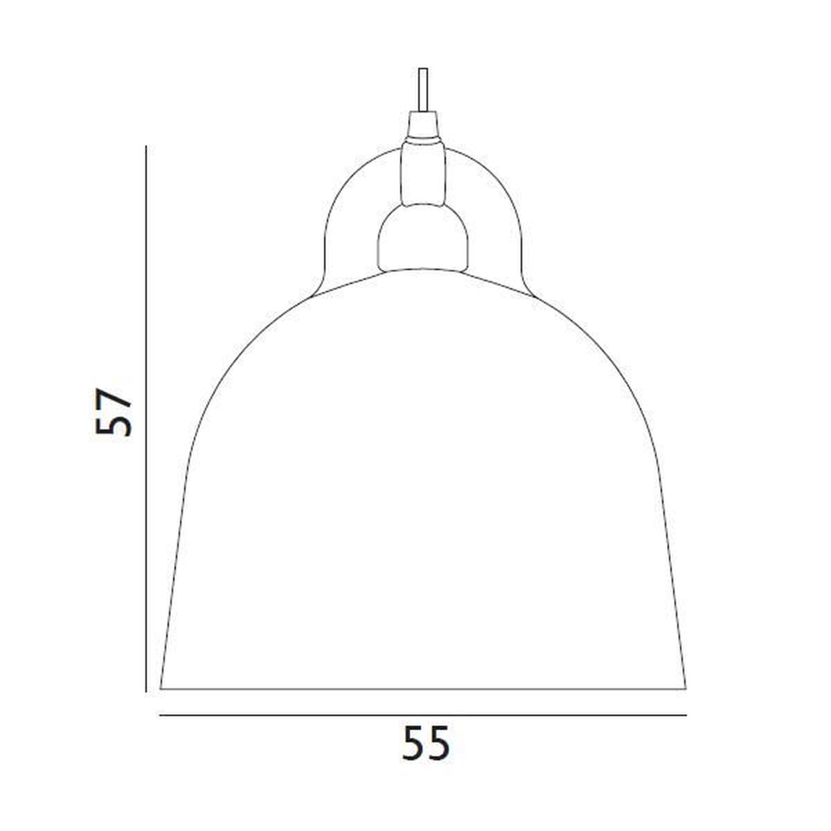 Bell Pendant Large Grey