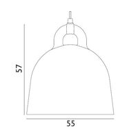 Bell Pendant Large Grey