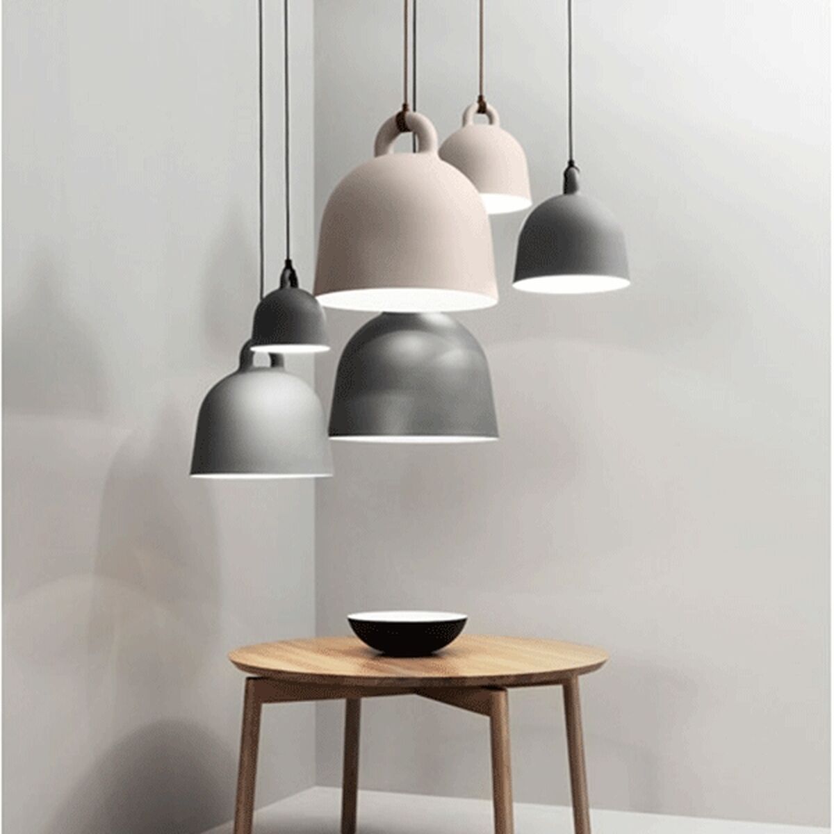 Bell Pendant Large Grey