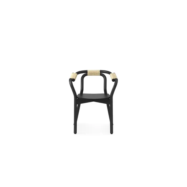 Knot Dining Chair Black/ Natural