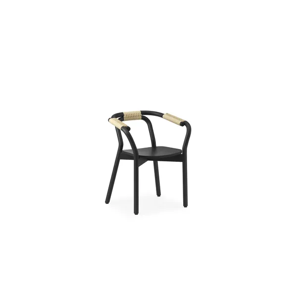 Knot Dining Chair Black/ Natural