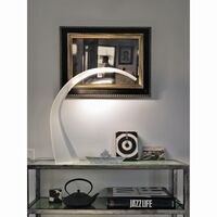Taj Table Lamp Glossy White