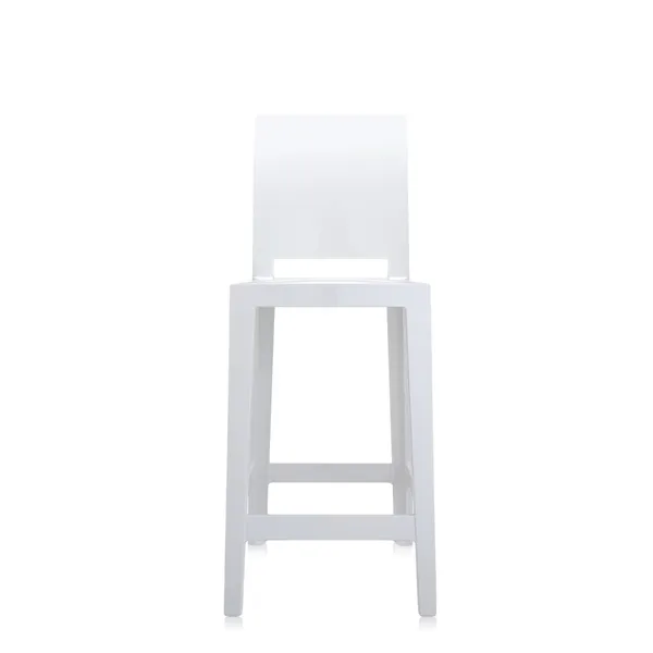 One More Please Barstool H65 Glossy White