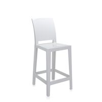 One More Please Barstool H65 Glossy White