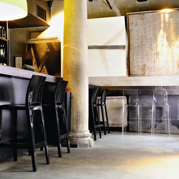 One More Please Barstool H65 Glossy White