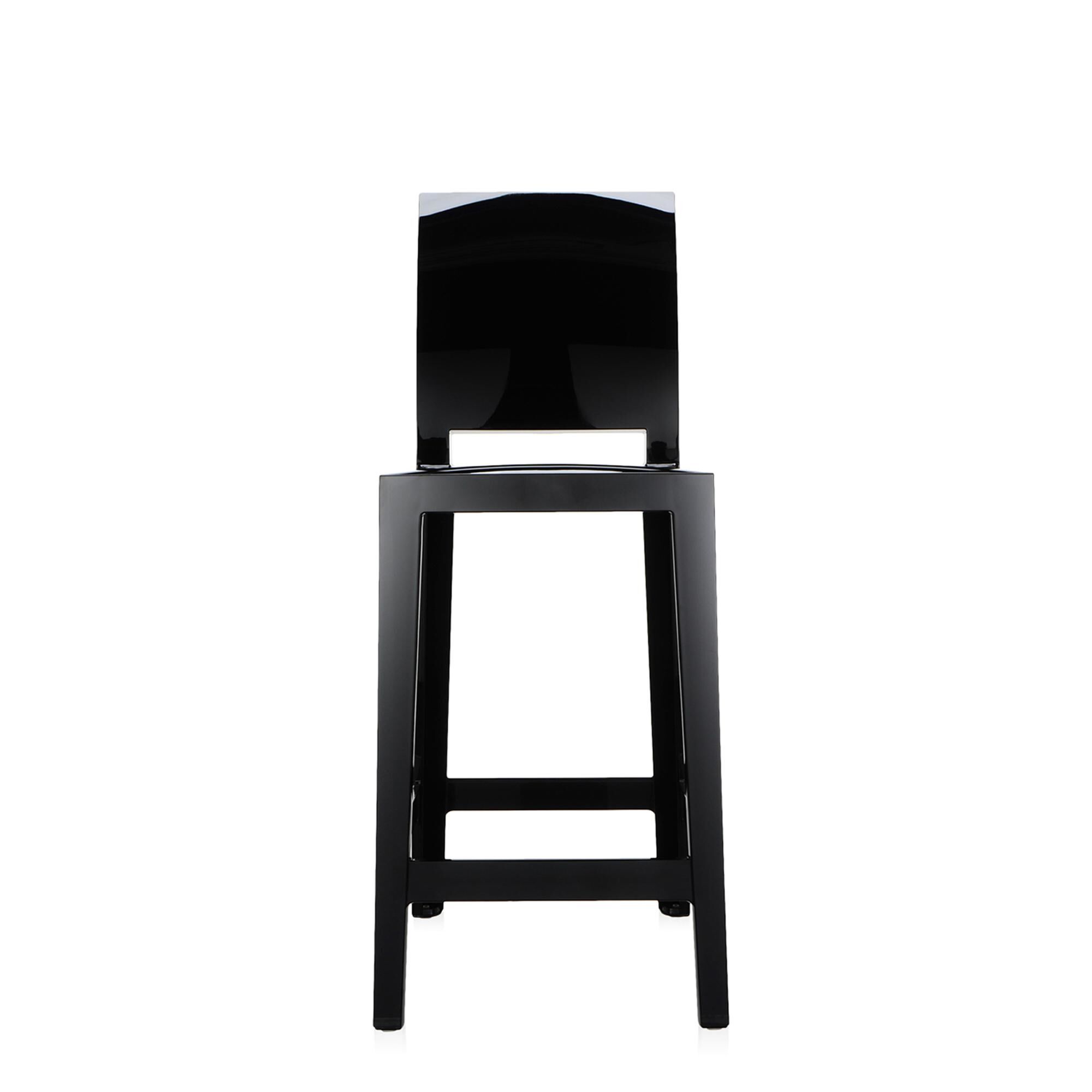 One More Please Barhocker H65 Schwarz Glänzend