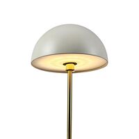Lampe de table portable Along Mini LED, lot de 2, beige/laiton