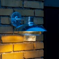 Morph D24 Outdoor Wall Lamp Galvanised Metal