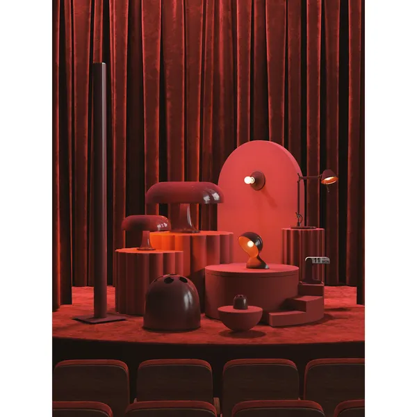 TETI Wand-/ Deckenleuchte Bordeaux