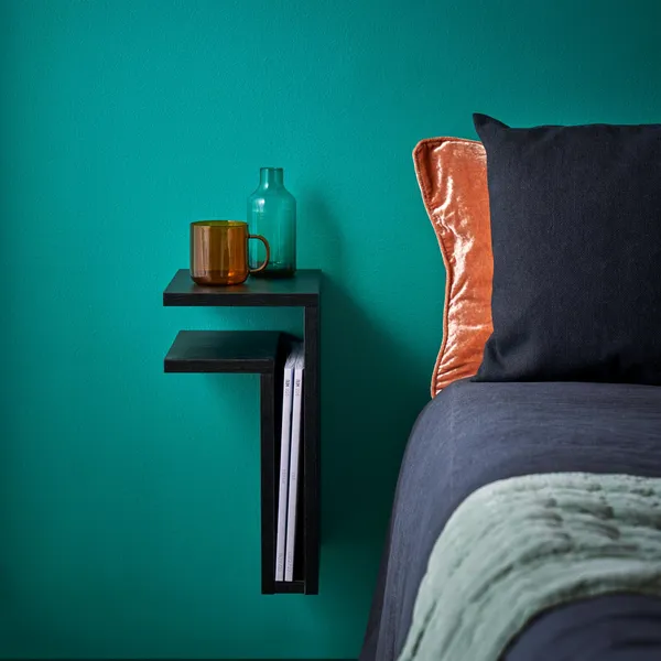 F-Shelf Hylde Venstre Sort