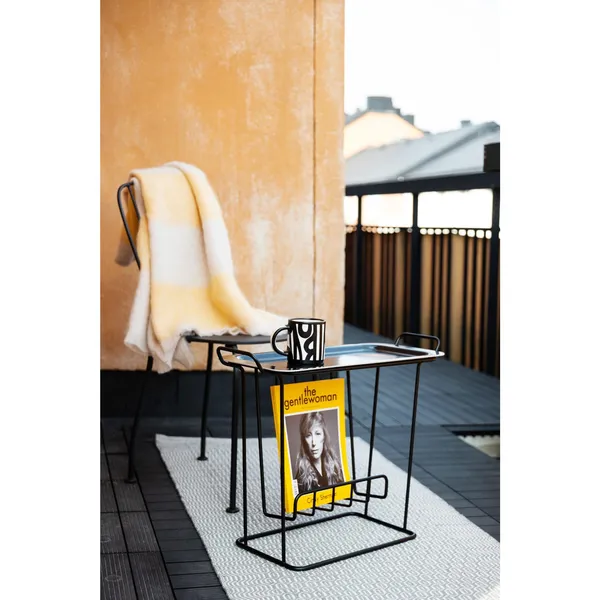 Minnie Mae Paper Side Table Black