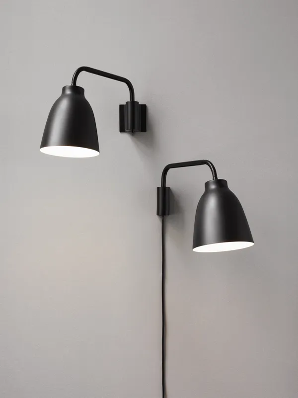 Caravaggio Read Wall Lamp Black