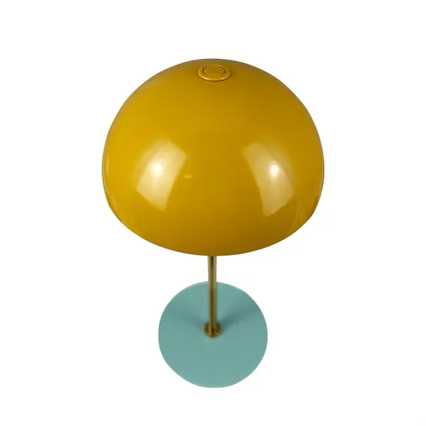 Along Mini Portable Table Lamp LED Set 2 pcs Curry/Turquoise/Brass