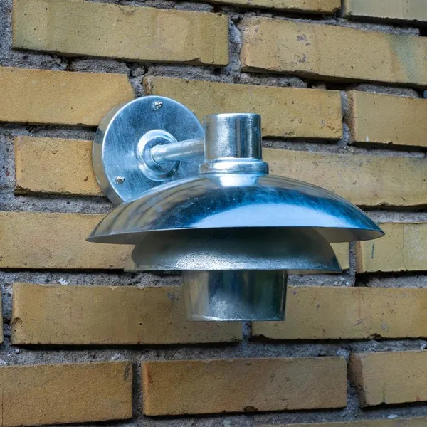 Morph D24 Outdoor Wall Lamp Galvanised Metal