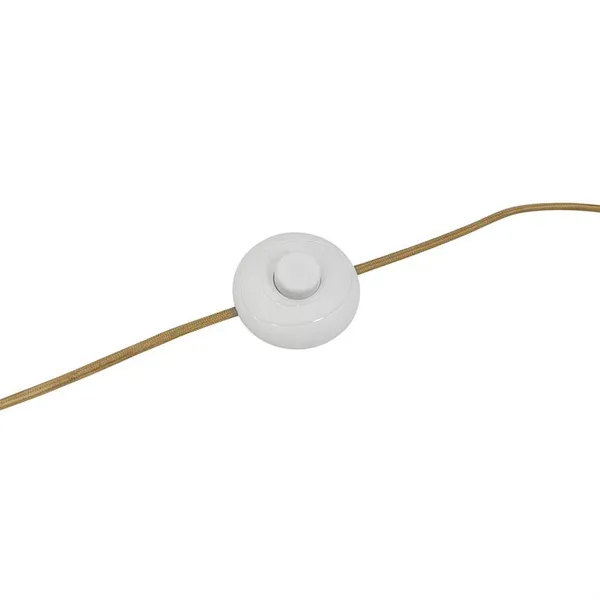 Globus Gulvlampe Beige/Messing