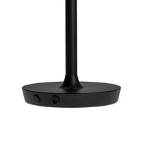 Lámpara de mesa portátil Valencia LED negra