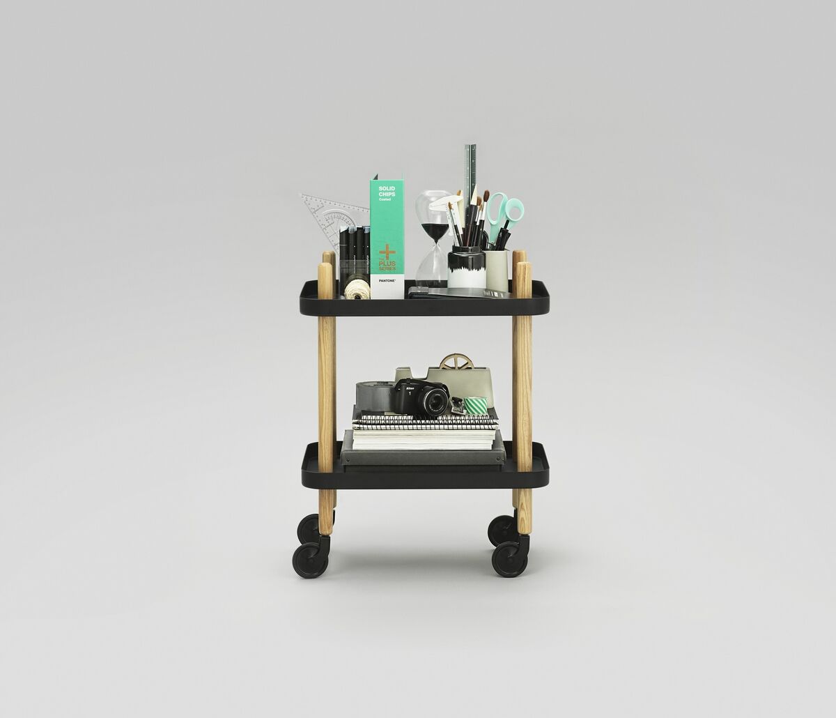 Blokkenwagen Zwart
