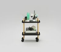 Blokkenwagen Zwart