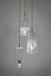 Manhattan Pendant 35 cm Frosted