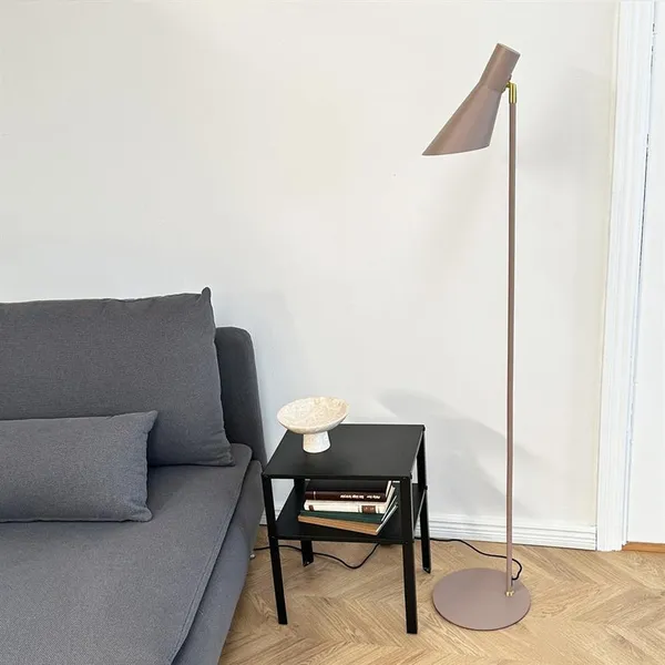 DL12 Gulvlampe Beige/ Messing