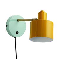 Ocean Wall Lamp Curry/Turquoise/Brass