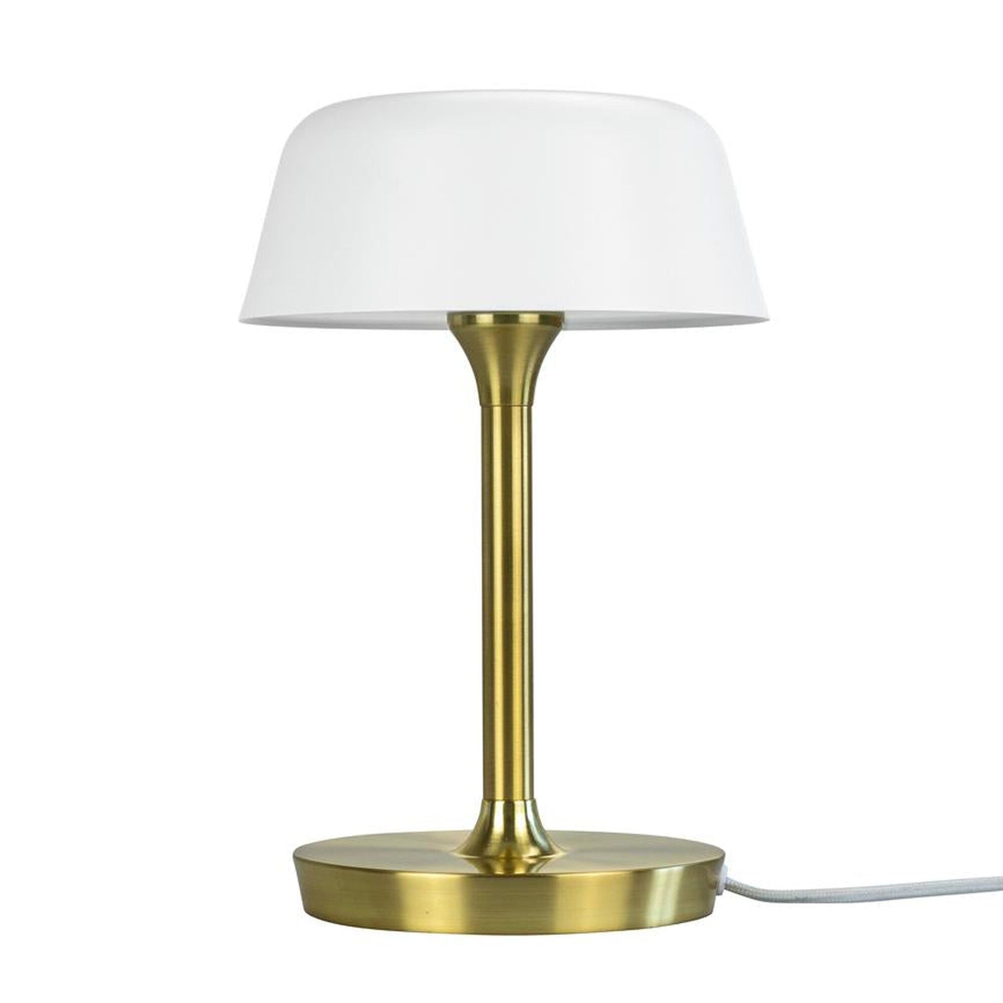 Valencia bordslampa vit/m&auml;ssing