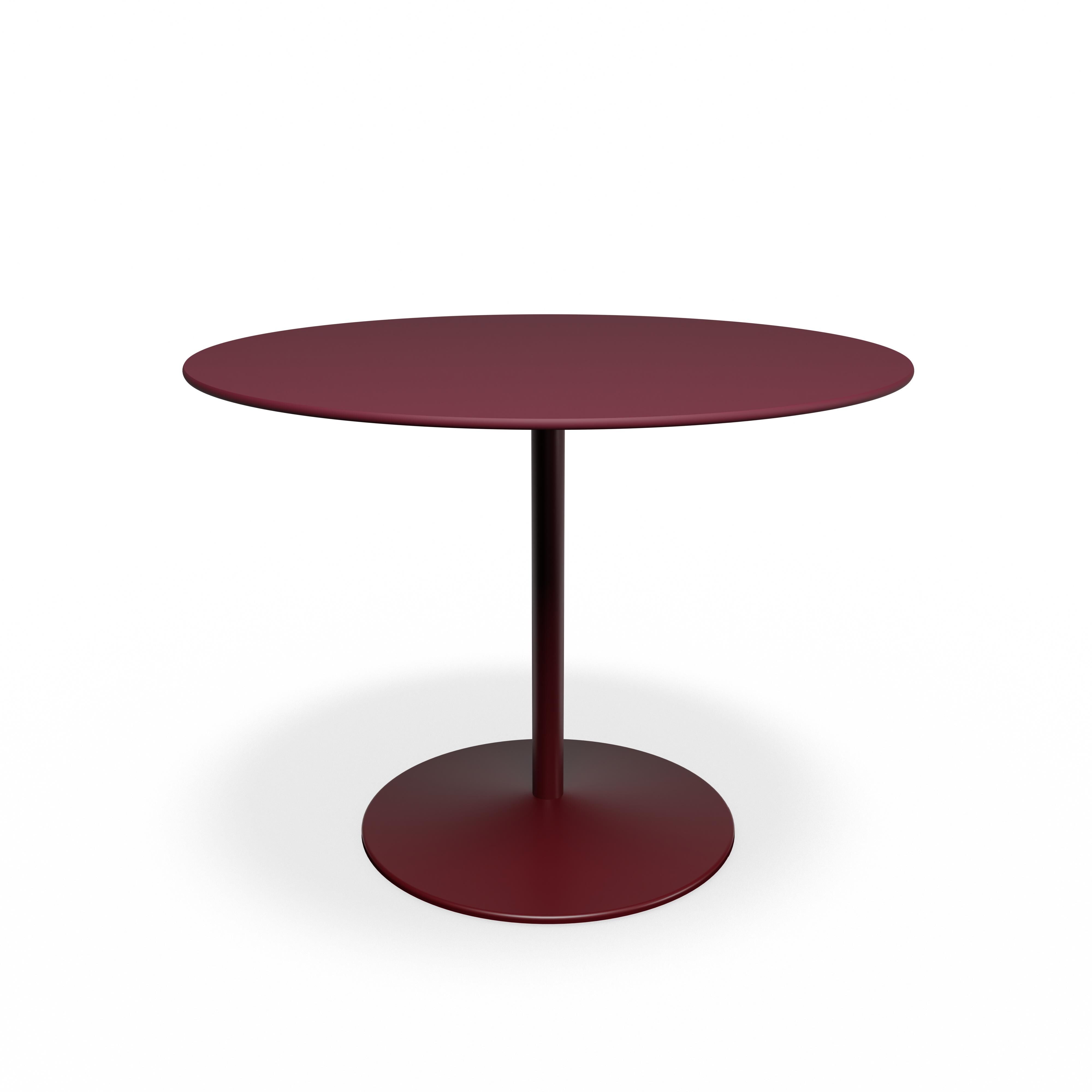 Panton Café- & Spisebord Ø100 4154-Forbo Burgundy Linoleum