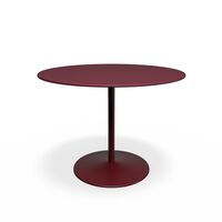 Panton kahvila- ja ruokapöytä Ø100, 4154-Forbo Burgundy linoleumi