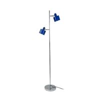 Ocean gulvlampe blå/krom