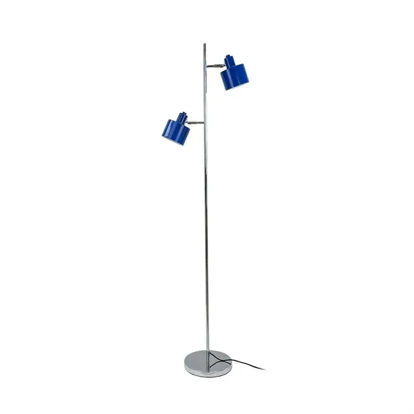 Ocean gulvlampe blå/krom