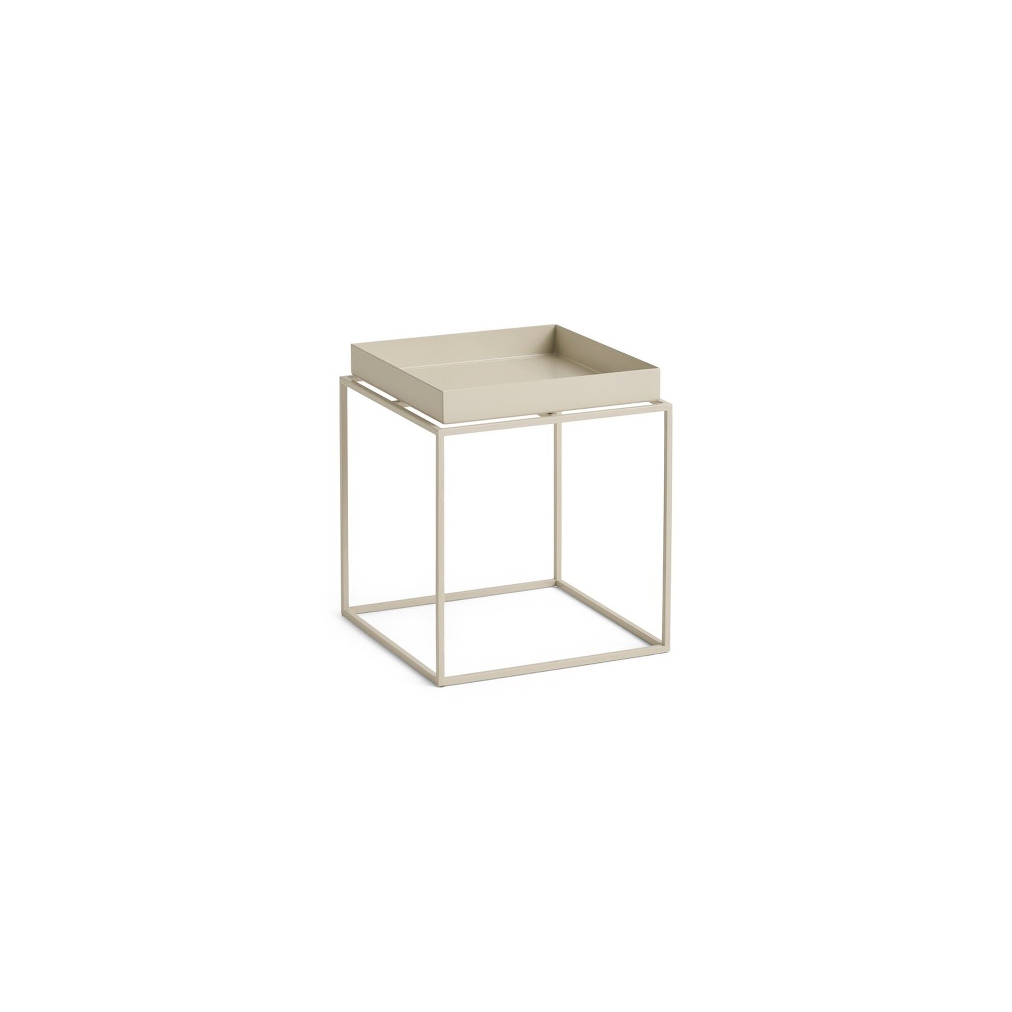 Tray Sofabord Lille Varm Beige/Stål