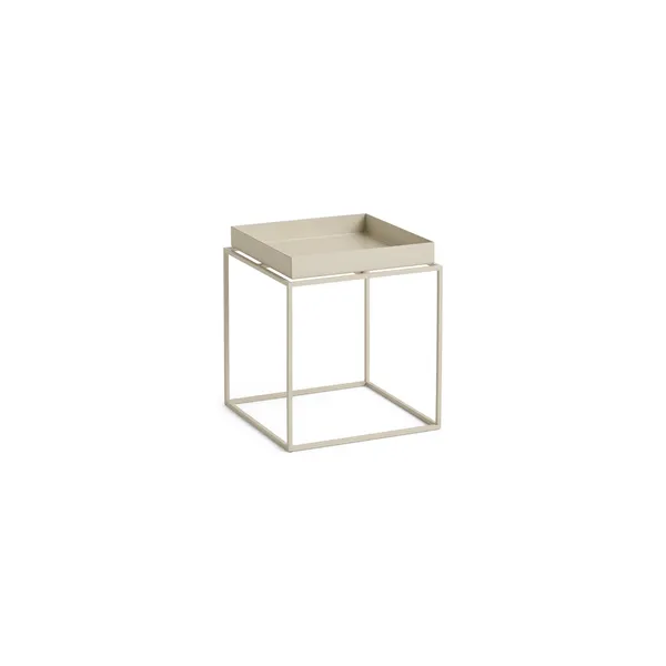 Tray Coffee Table Small Warm Beige/Steel