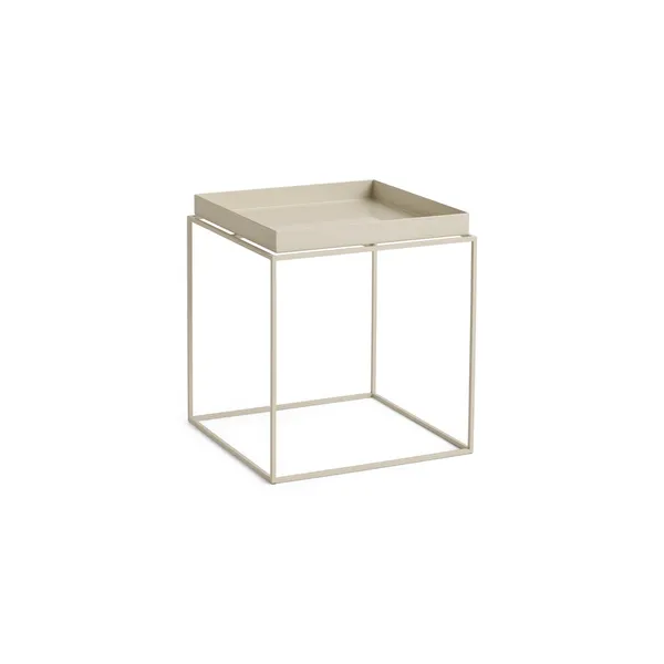 Tray Salontafel Medium Warm Beige/Staal
