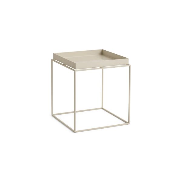 Tray Salontafel Medium Warm Beige/Staal