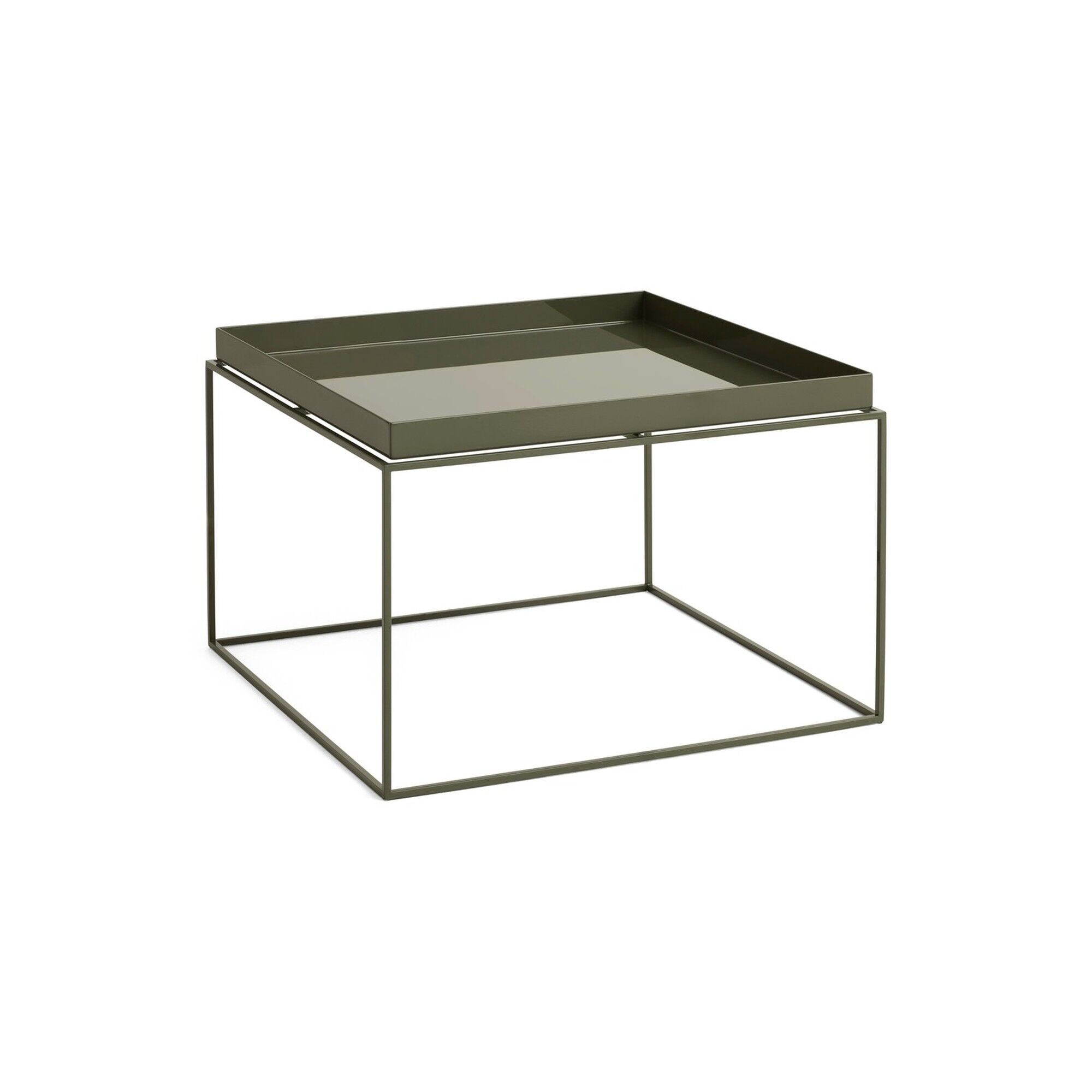 Tray Sofabord Olivengrøn/Stål